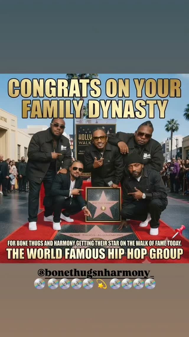 Celebrating Bone Thugs-N-Harmony's Walk of Fame star