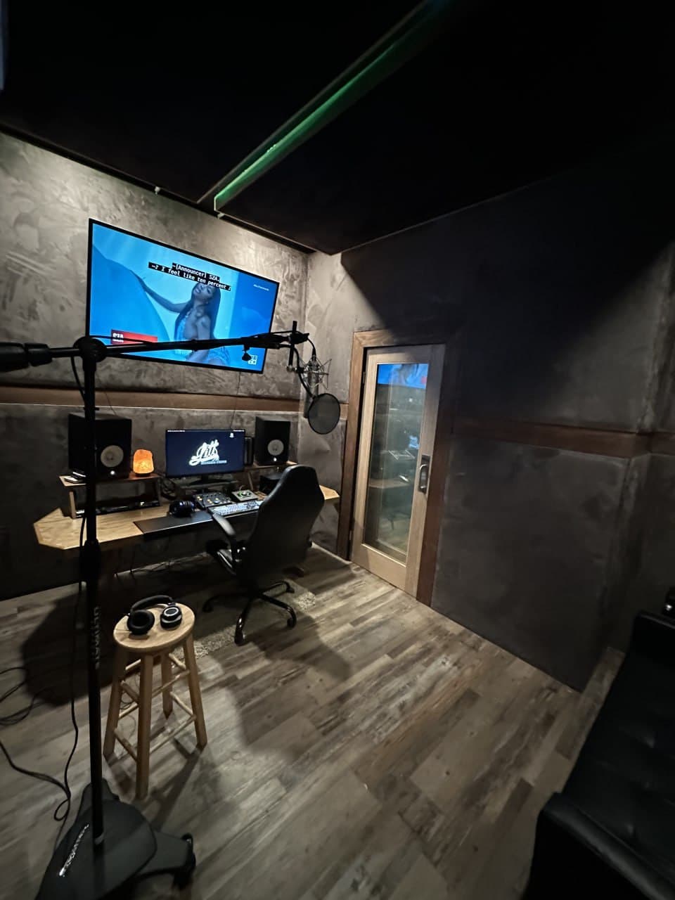 The 10 foot vocal booth at Litt Recording Studios